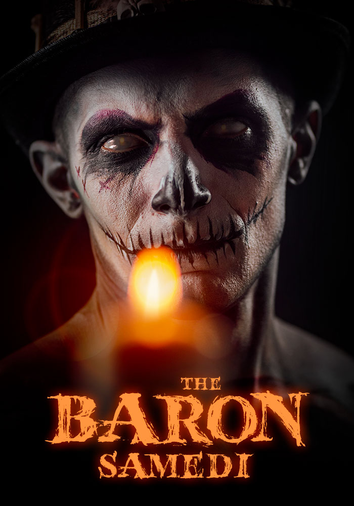 Locandina esperimento video intitolato The Baron Samedi